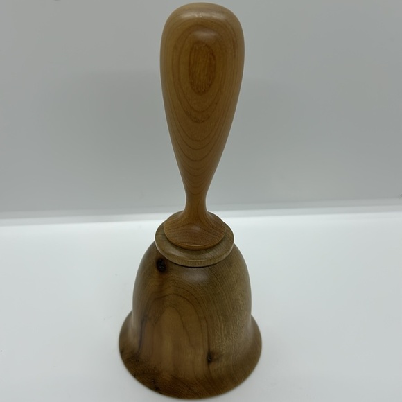 VINTAGE DECORATIVE WOOD BELL WITH CLAPPER LIGHTHOUSE DESIGNED - Picture 8 of 9